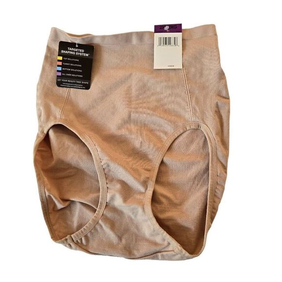 NWT Bali Womens Beige Firm Control Underwear Shapewear Size 2XL - Picture 1 of 8